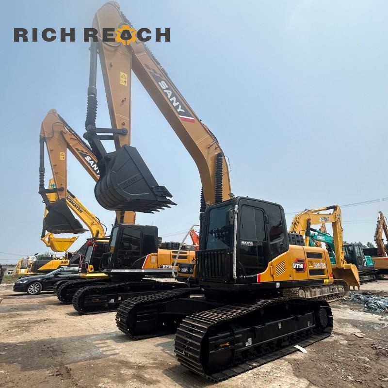 Engine compartment of a 2020 SANY 215H excavator priced at $31,944